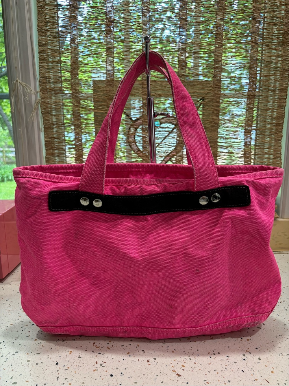 Marc Jacobs Hot‎ Pink Canvas Logo Tote - Picture 3 of 14